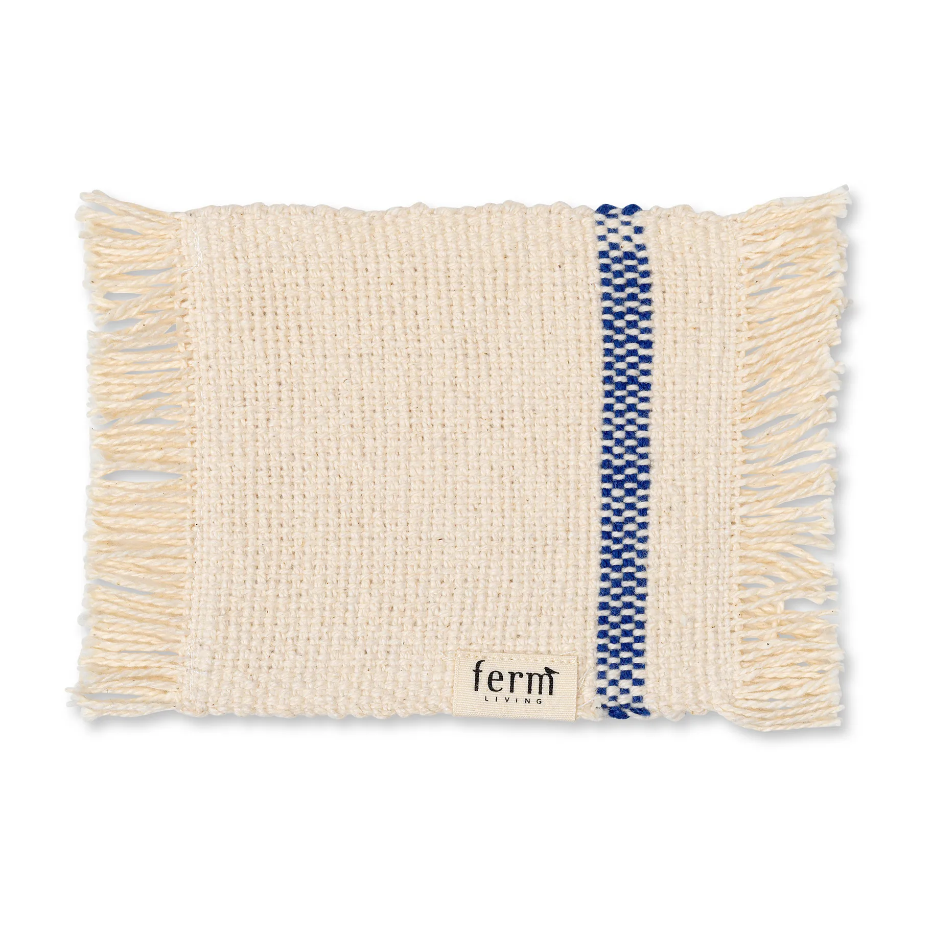 Savor lasinalunen 4-pakkaus 10 x 14 cm, Off-white/Blue Ferm Living
