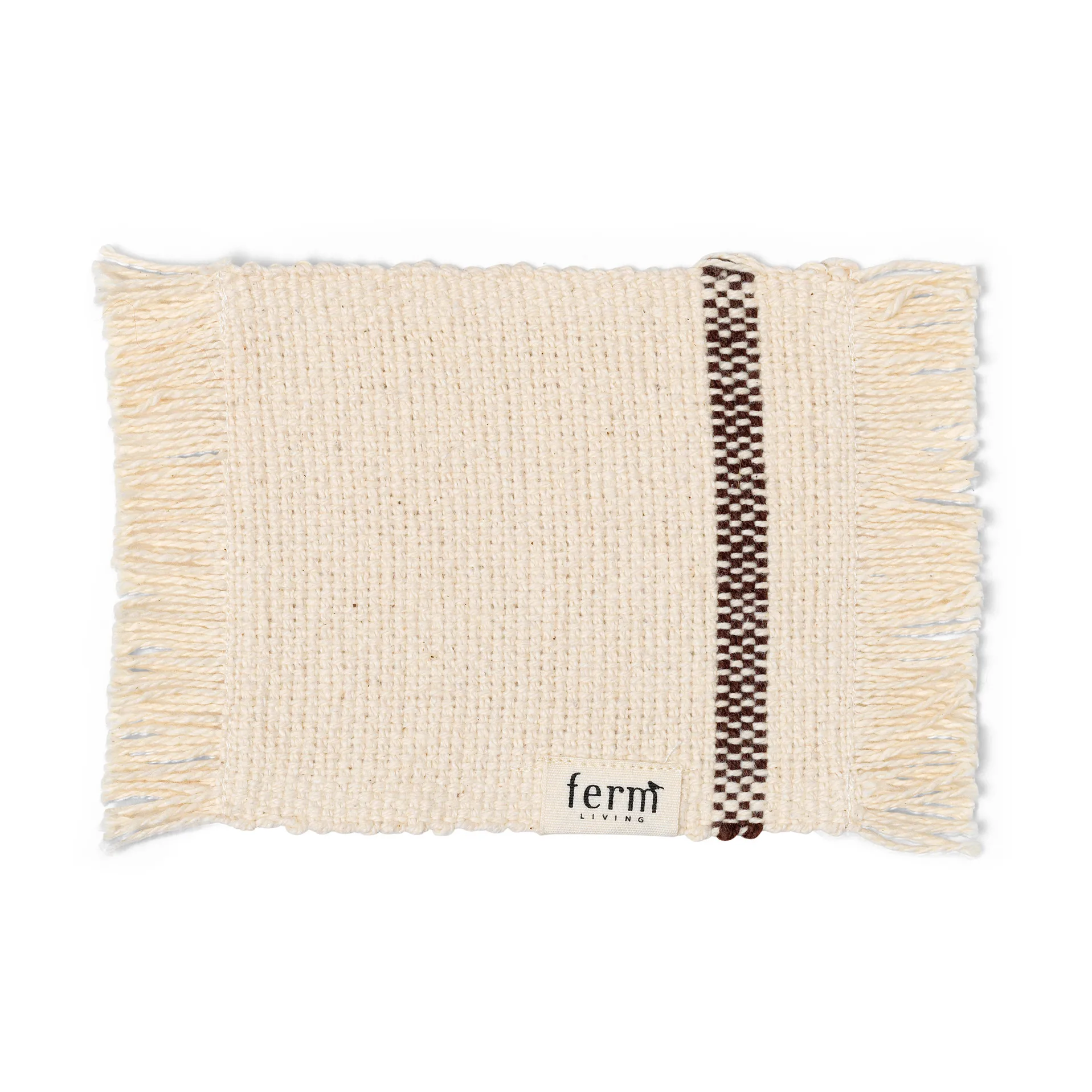 Savor lasinalunen 4-pakkaus 10 x 14 cm, Off-white/Chocolate Ferm Living