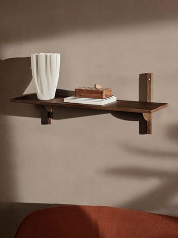 Sector hylly L/S - Smoked Oak, brass - Ferm Living