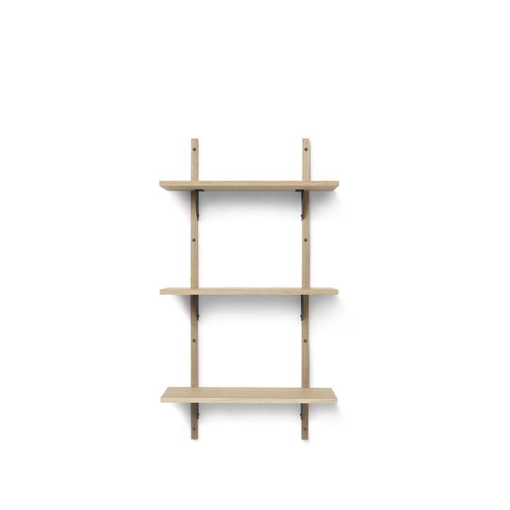 Sector Hylly - Natural oak, s/l, musta messinki - Ferm LIVING