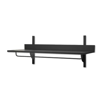 Sector hylly tangolla 37x87 cm - Musta tuhka-musta messinki - Ferm Living