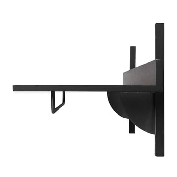 Sector hylly tangolla 37x87 cm - Musta tuhka-musta messinki - Ferm Living
