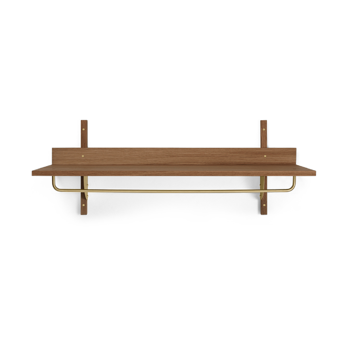 Ferm Living Sector hylly tangolla 37x87 cm Oak, brass