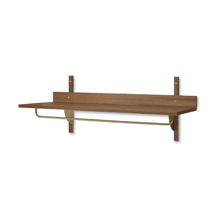 Sector hylly tangolla 37x87 cm, Smoked Oak, brass Ferm Living