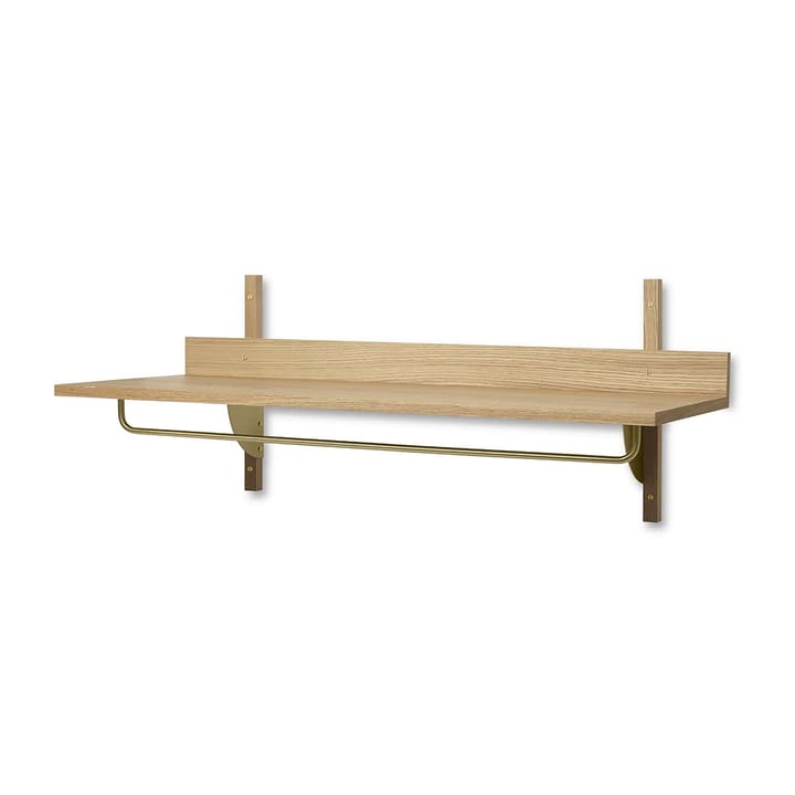 Sector hylly tangolla 37x87 cm, Tammi messinki Ferm Living