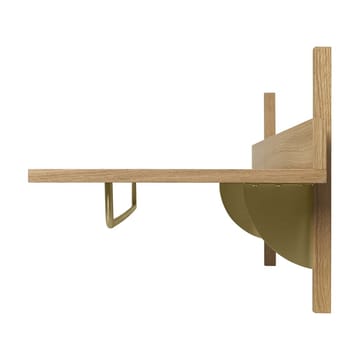 Sector hylly tangolla 37x87 cm - Tammi messinki - Ferm Living