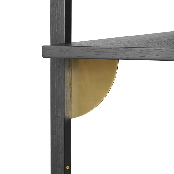Sector hylly triple wide, Musta saarni-messinki Ferm Living