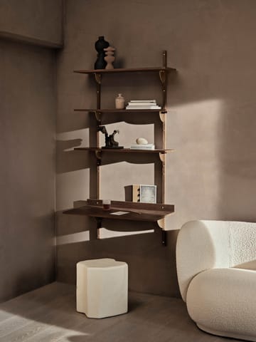 Sector hylly triple wide - Smoked Oak, brass - Ferm Living