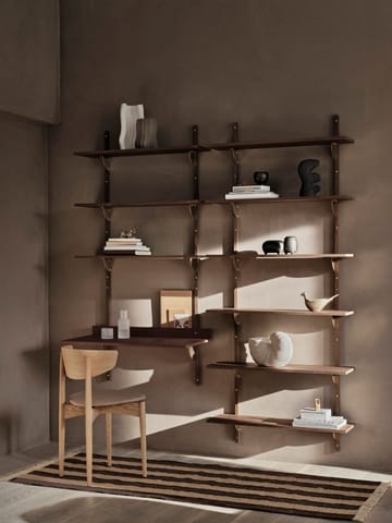 Sector hylly triple wide - Smoked Oak, brass - Ferm Living