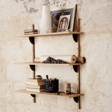Sector hylly triple wide - Tammi-musta - Ferm Living