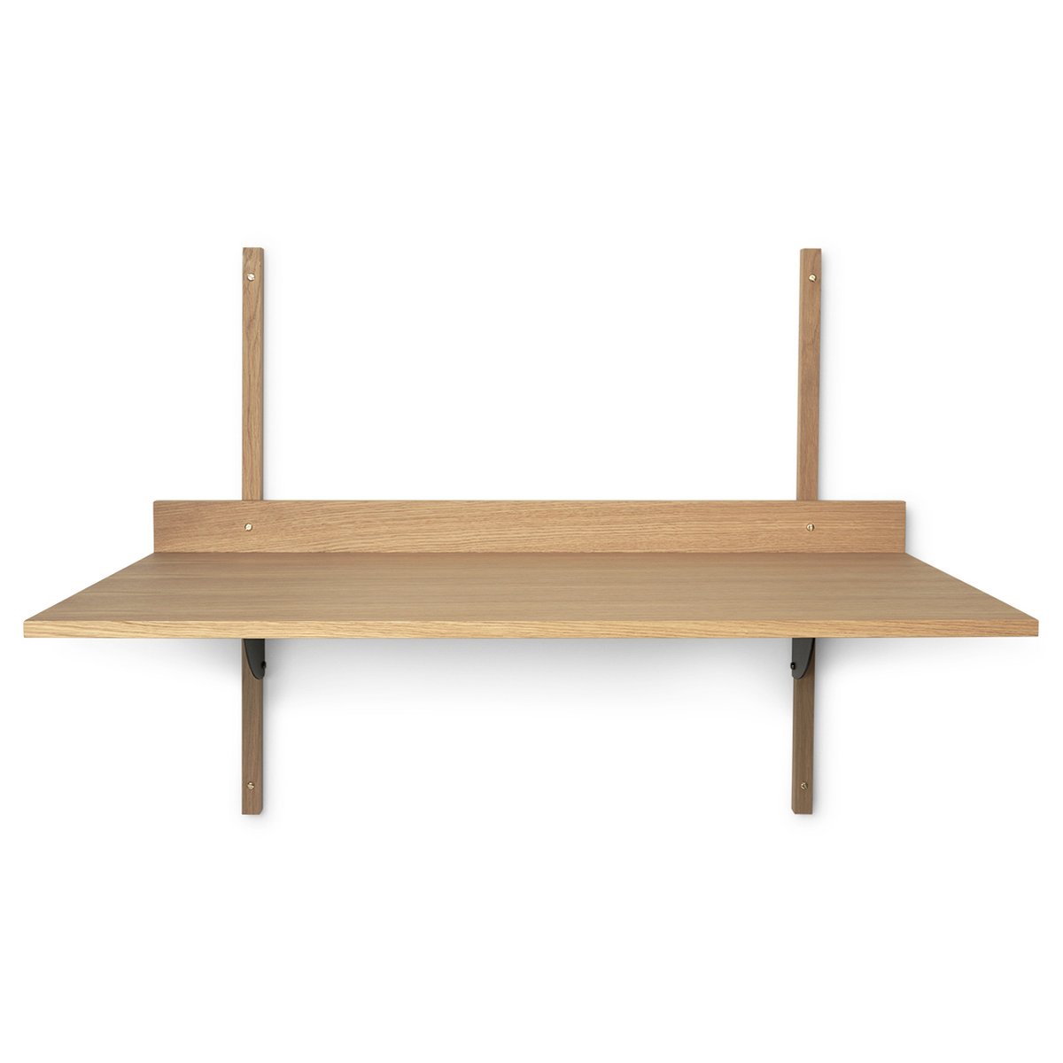 Ferm Living Sector kirjoitustaso Oak-black brass | Skandinaavinen Sisustus | Kirjoituspöydät | Ruskea