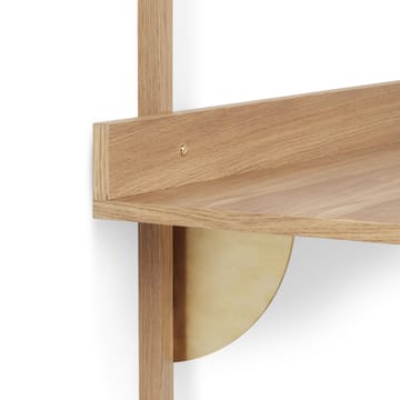 Sector kirjoitustaso - Oak-brass - ferm LIVING