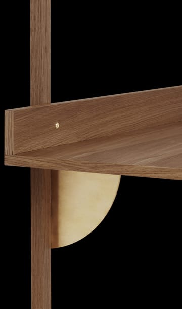 Sector kirjoitustaso - Smoked Oak, brass - ferm LIVING