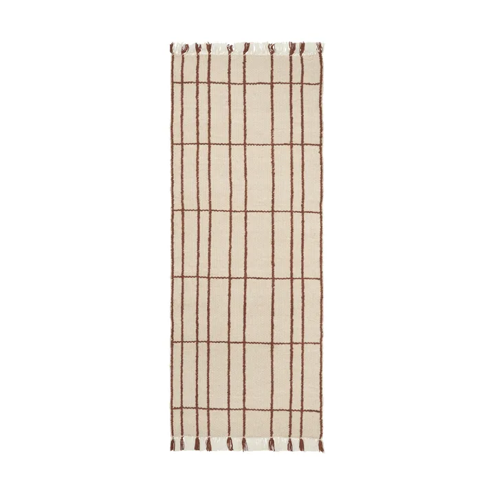 Sen matto - Parchment-chestnut, 80x200 cm - Ferm Living