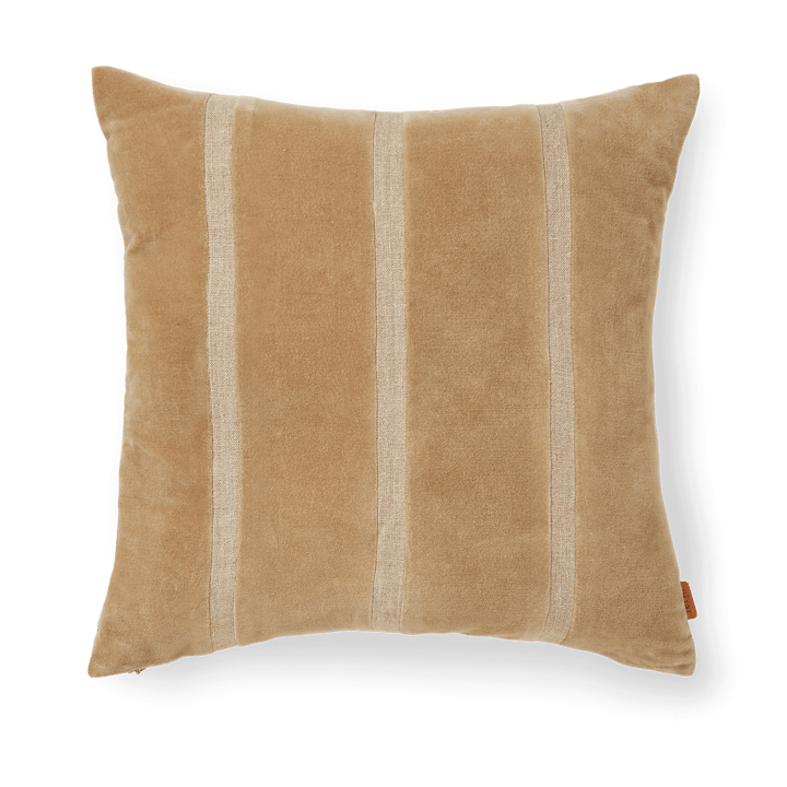 Senti Stripe tyyny 50x50 cm - Dark sand-linen - Ferm Living