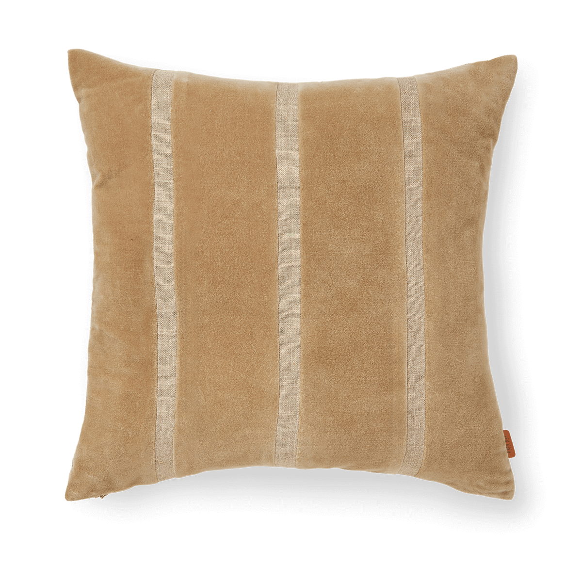 Ferm Living Senti Stripe tyyny 50x50 cm Dark sand-linen