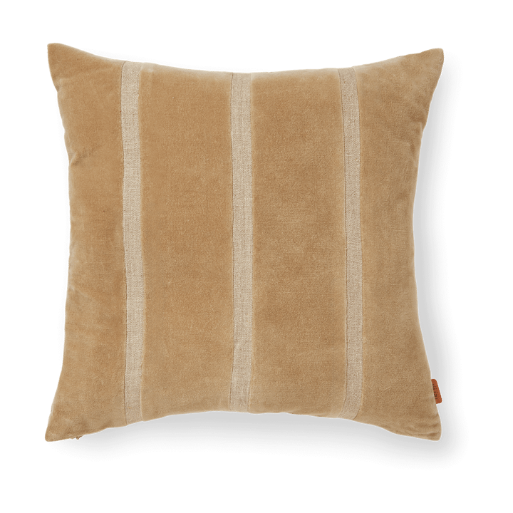 Senti Stripe tyynynpäällinen 50x50 cm - Dark sand-linen - Ferm Living