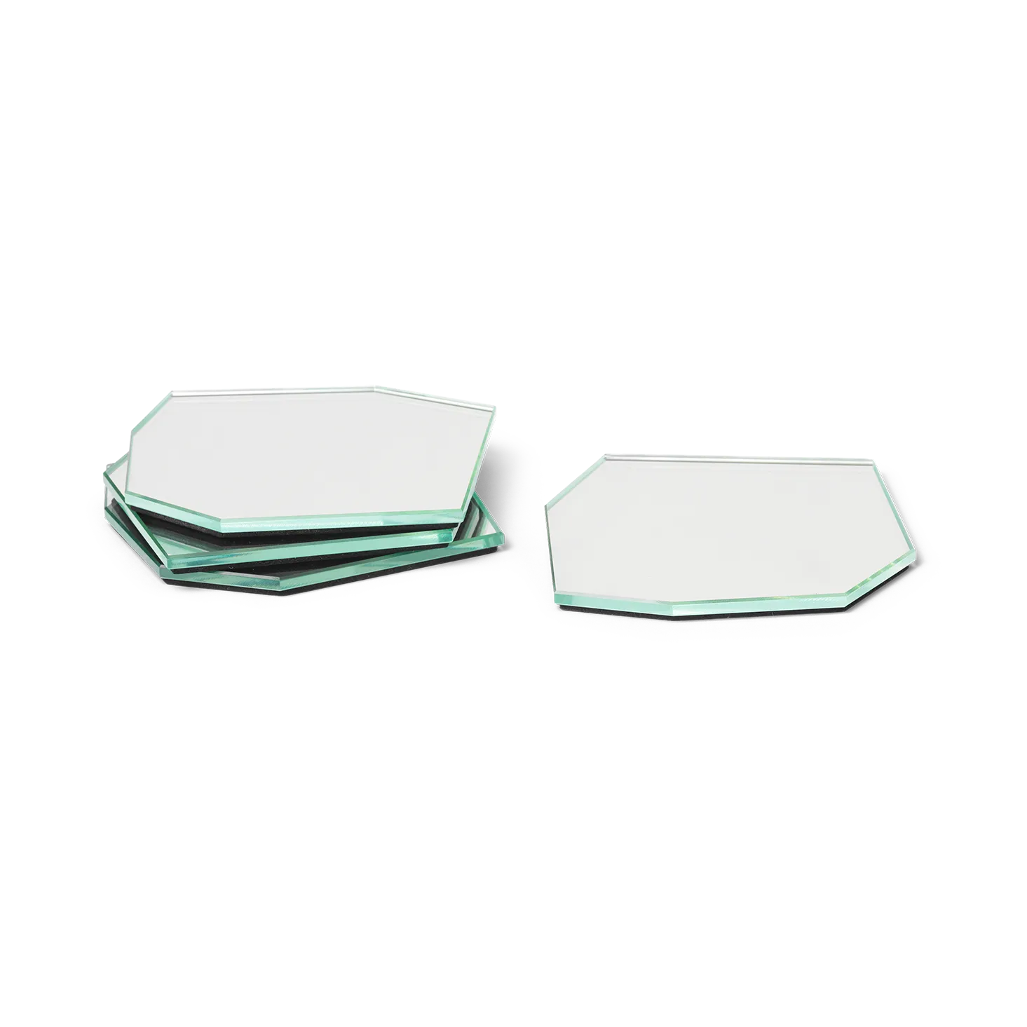 Shard lasinalunen 4-pakkaus, Mirror Ferm Living