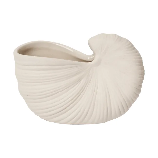 Shell ruukku - Off-white, 11x5,5x7,7 cm - Ferm Living