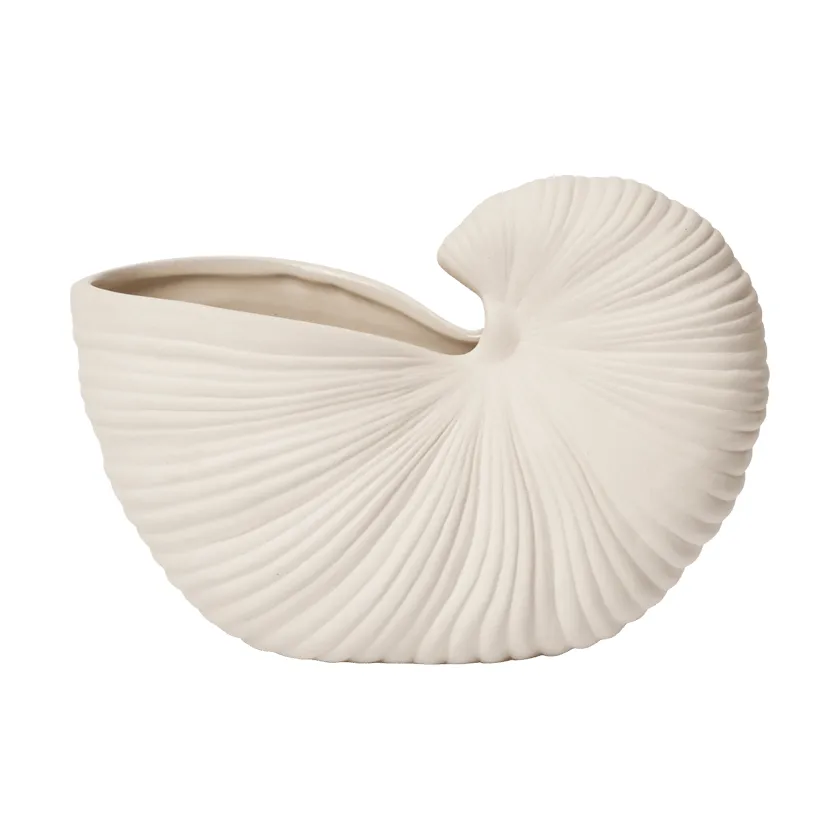 Shell ruukku, Off-white, 23x11,5x16 cm Ferm Living
