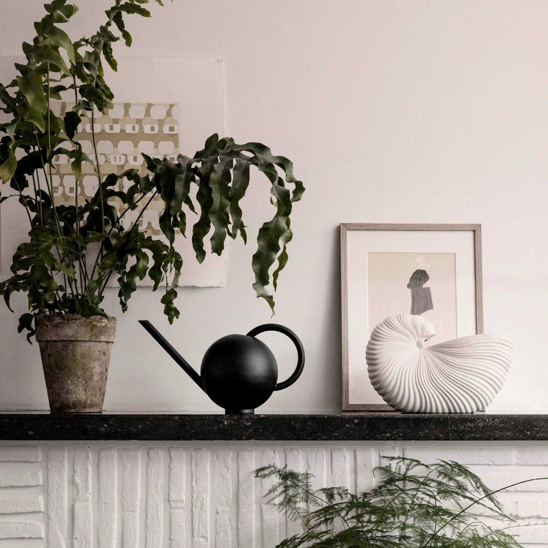 Shell ruukku, Off white, 31 x 15 x 21 cm Ferm Living