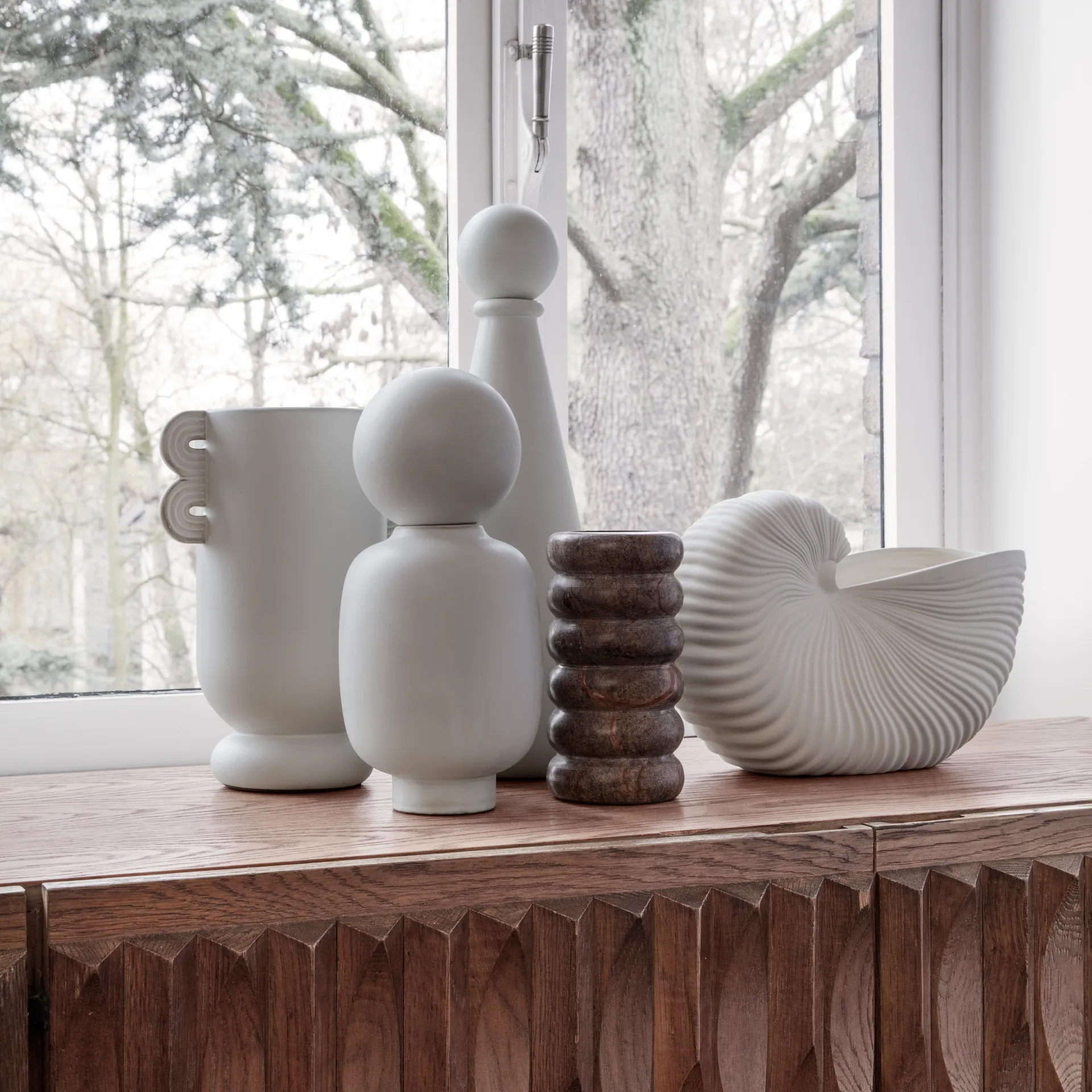 Shell ruukku, Off white, 31 x 15 x 21 cm Ferm Living