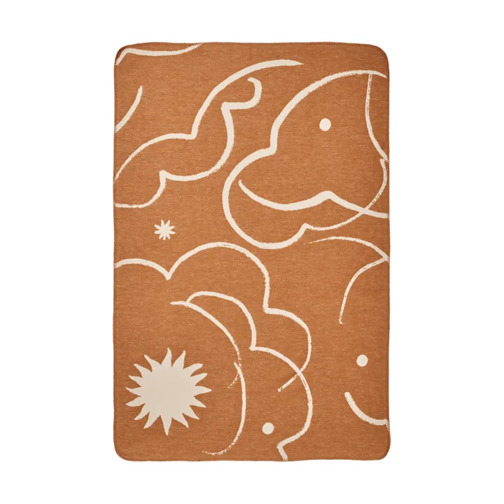 Skye viltti - Sienna-parchment, 80x120 cm - Ferm Living