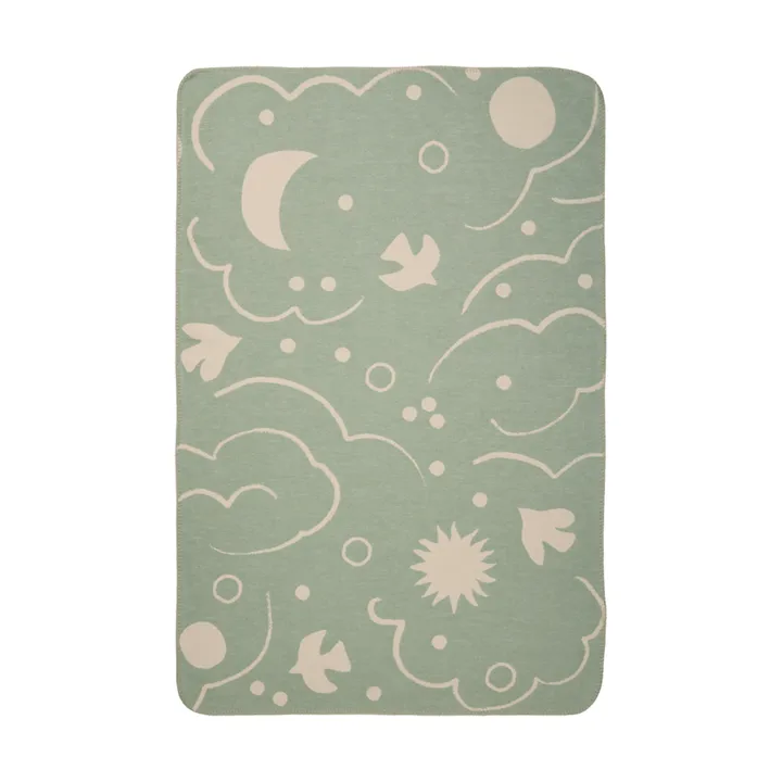 Skye viltti - Tea green-parchment, 80x120 cm - Ferm Living