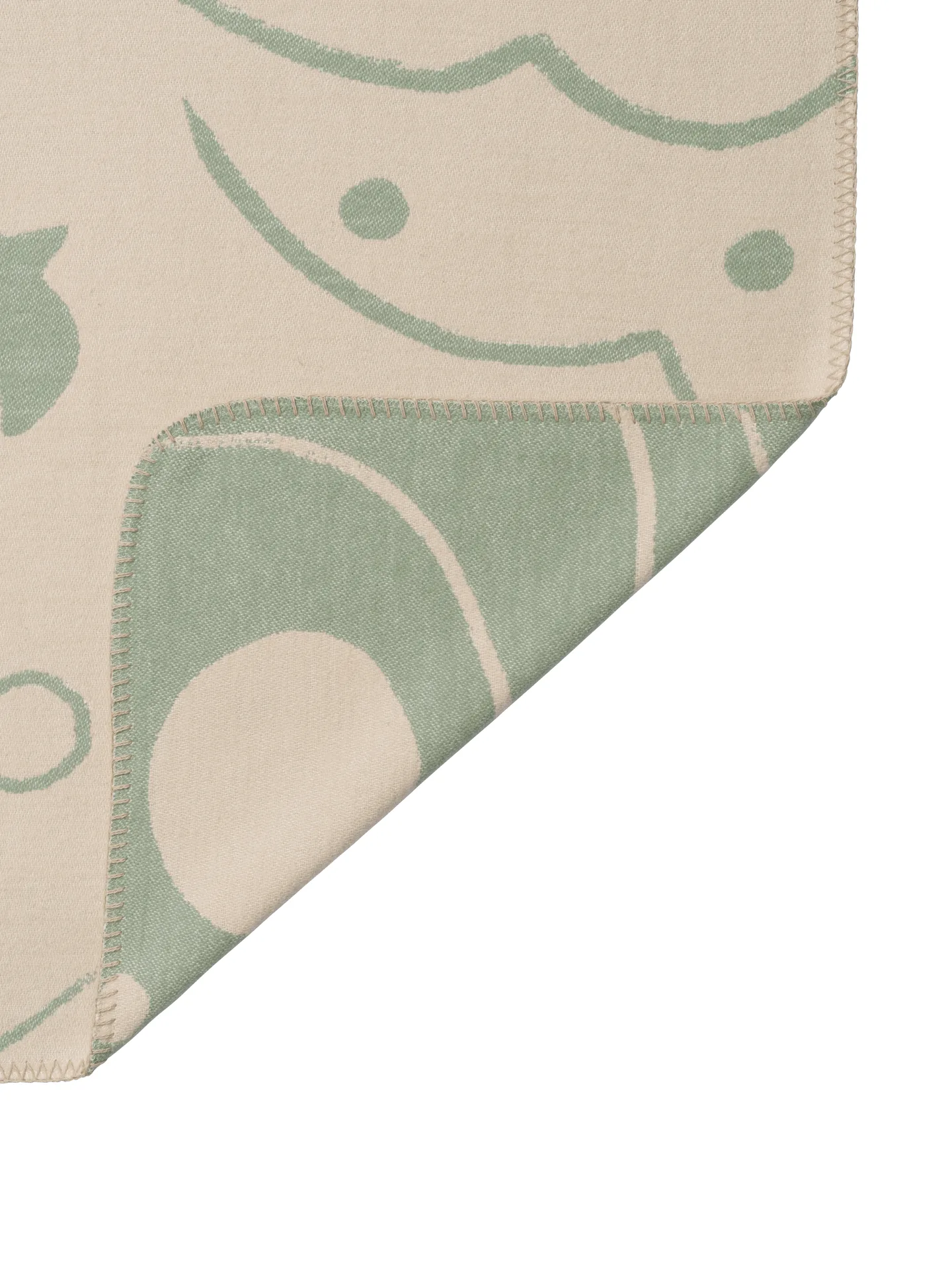 Skye viltti, Tea green-parchment, 80x120 cm Ferm Living