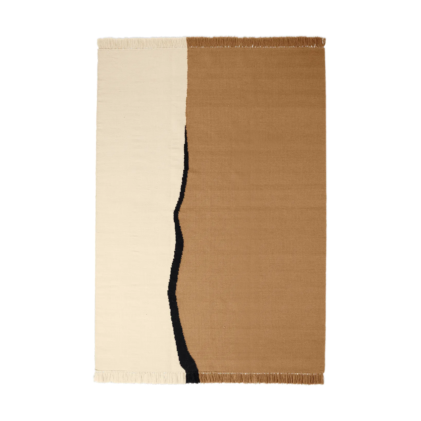 Soil Kelim matto, Dark sand-off white, 170x240 cm Ferm Living