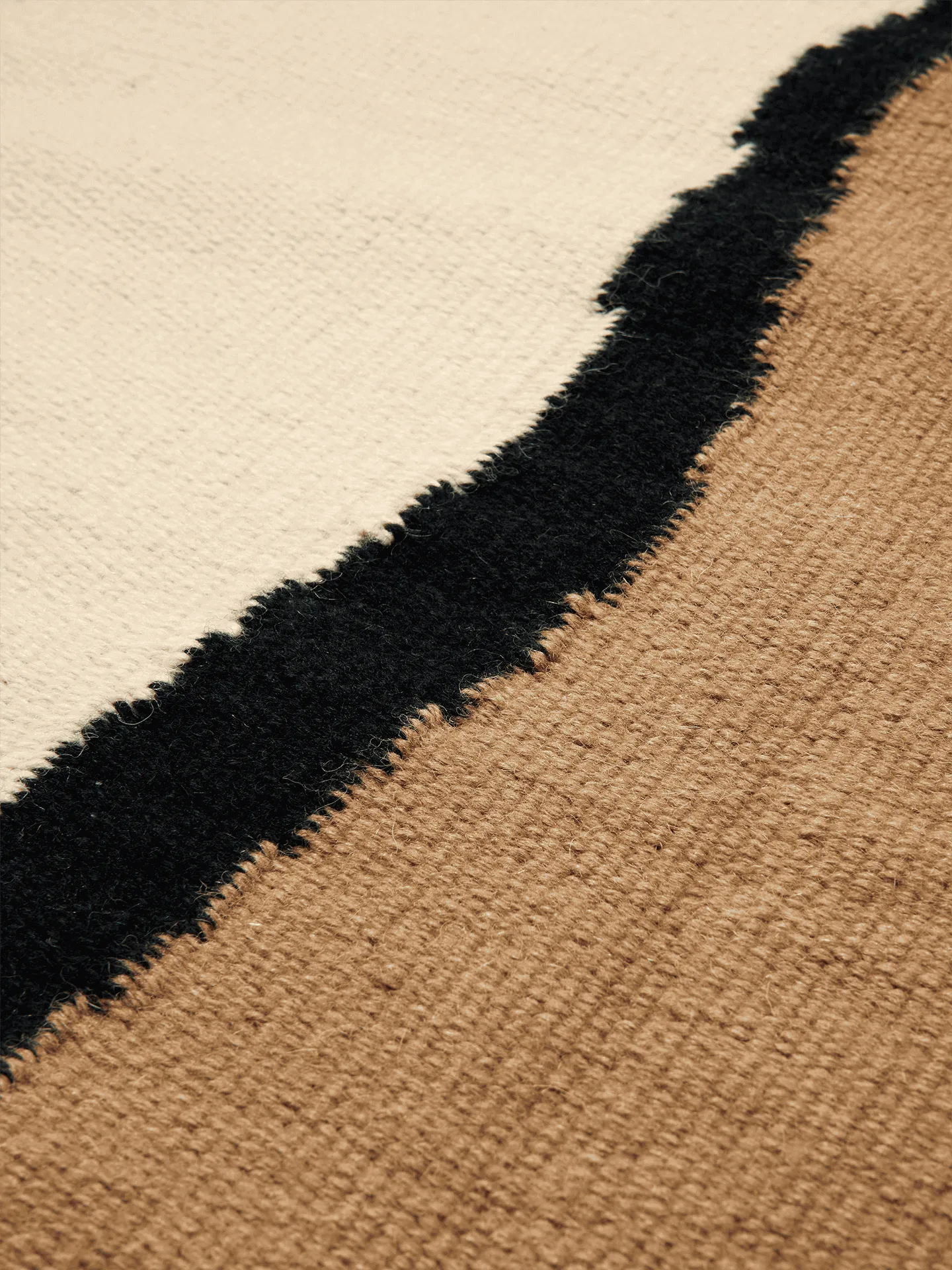 Soil Kelim matto, Dark sand-off white, 170x240 cm Ferm Living