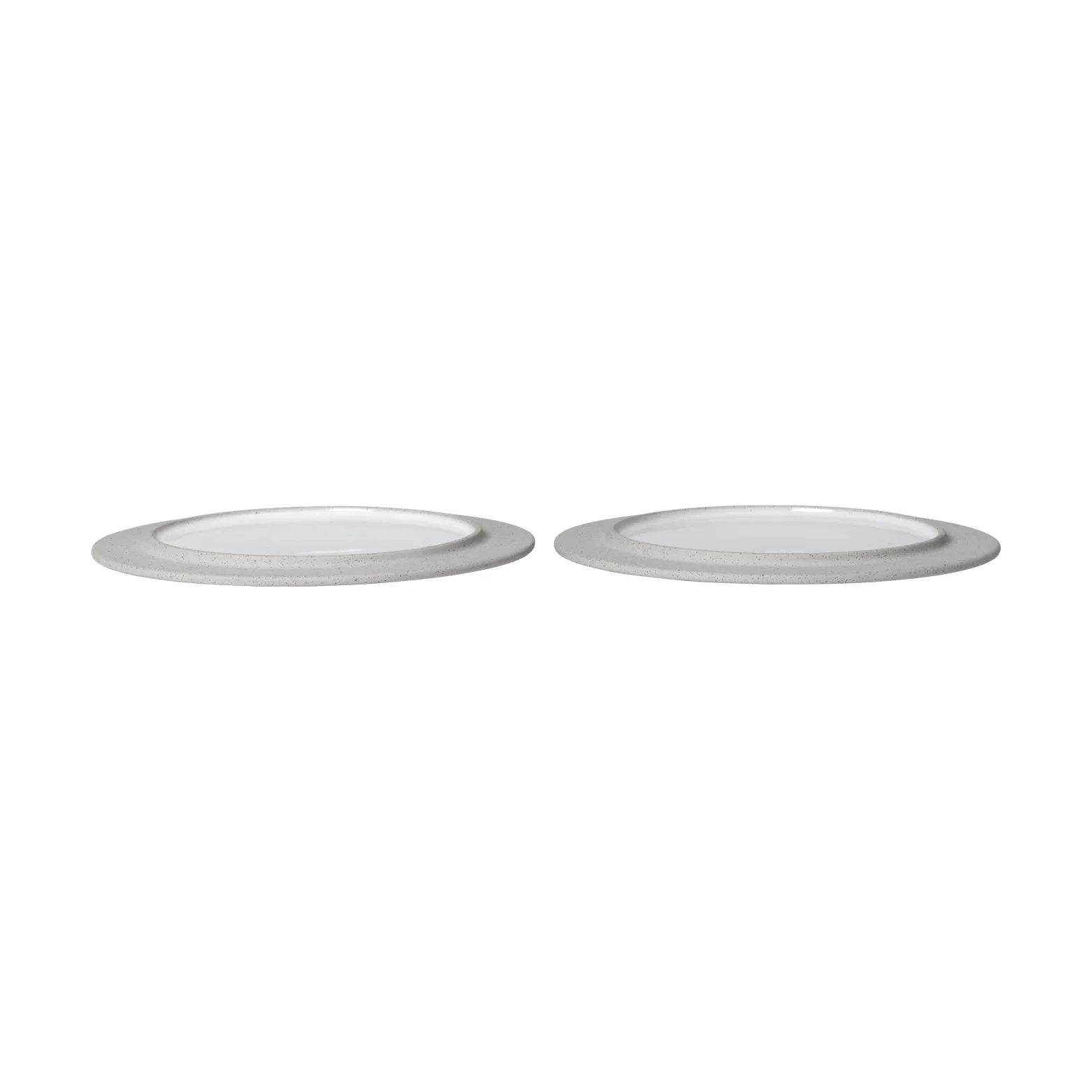 Sonae lautanen 2-pack, Harmaa-valkoinen, Ø22 cm Ferm Living
