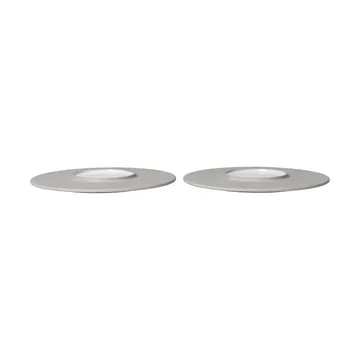 Sonae lautanen 2-pack - Harmaa-valkoinen, Ø22 cm - Ferm Living
