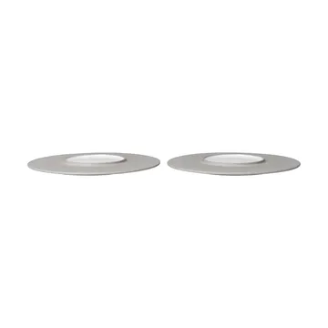 Sonae lautanen 2-pack - Harmaa-valkoinen, Ø25 cm - Ferm Living