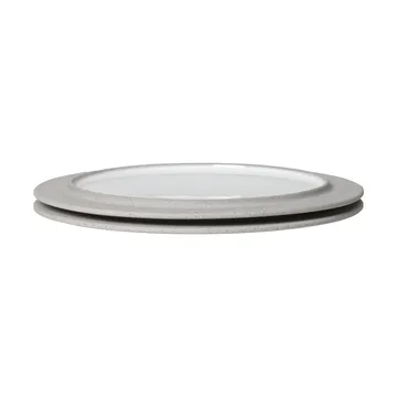 Sonae lautanen 2-pack - Harmaa-valkoinen, Ø25 cm - Ferm Living