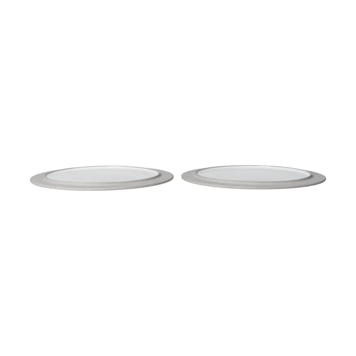Sonae lautanen 2-pack - Harmaa-valkoinen, Ø28 cm - Ferm Living