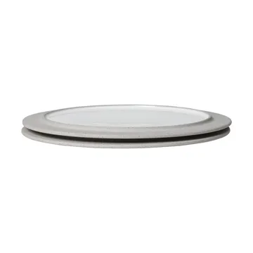 Sonae lautanen 2-pack - Harmaa-valkoinen, Ø28 cm - Ferm Living