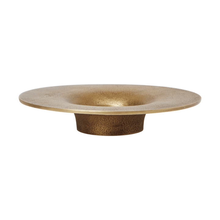 Soothe block kynttilänjalka Ø16 cm - Messinkipinta - Ferm Living