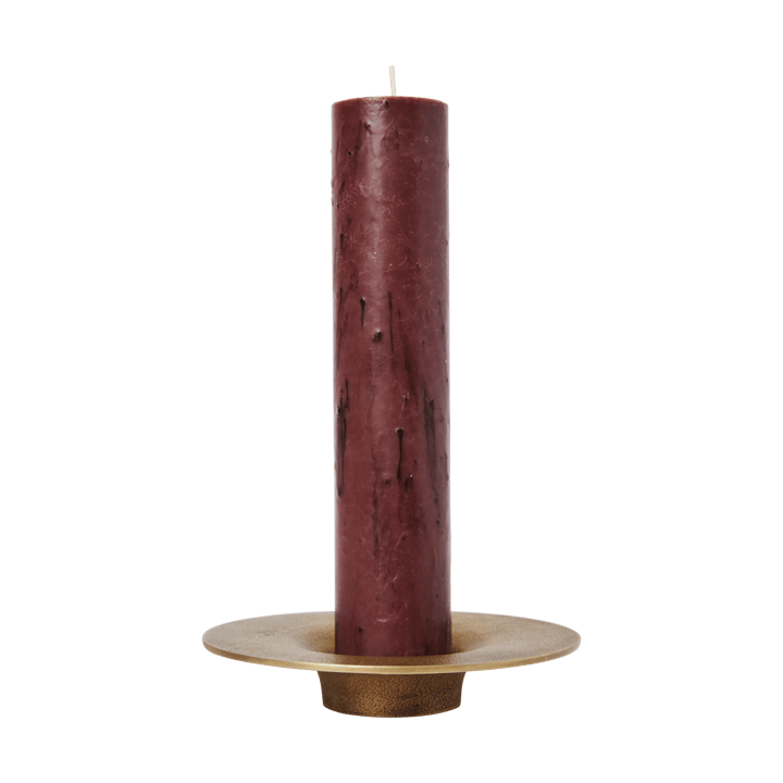 Soothe block kynttilänjalka Ø16 cm, Messinkipinta Ferm Living