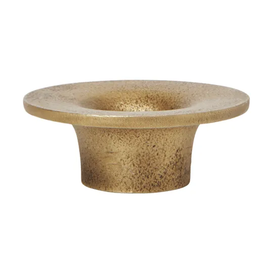 Ferm Living Soothe kynttilänjalka Ø8 cm Messinkipinta