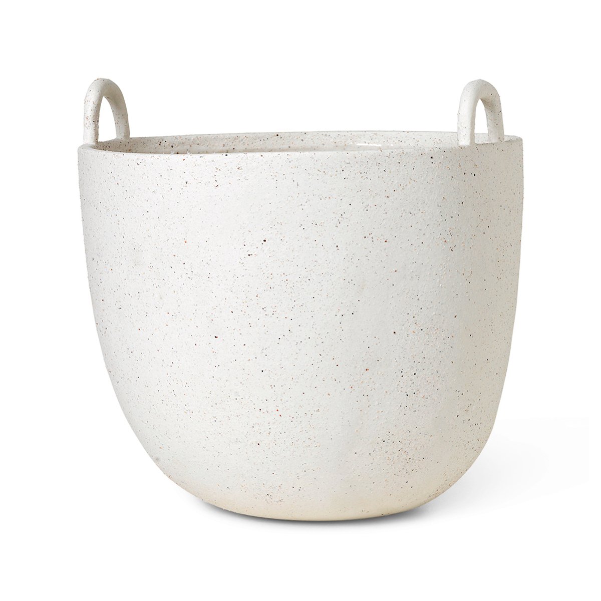 Ferm Living Speckle ruukku 30 cm Off white | Skandinaavinen Sisustus | Ruukut | Valkoinen