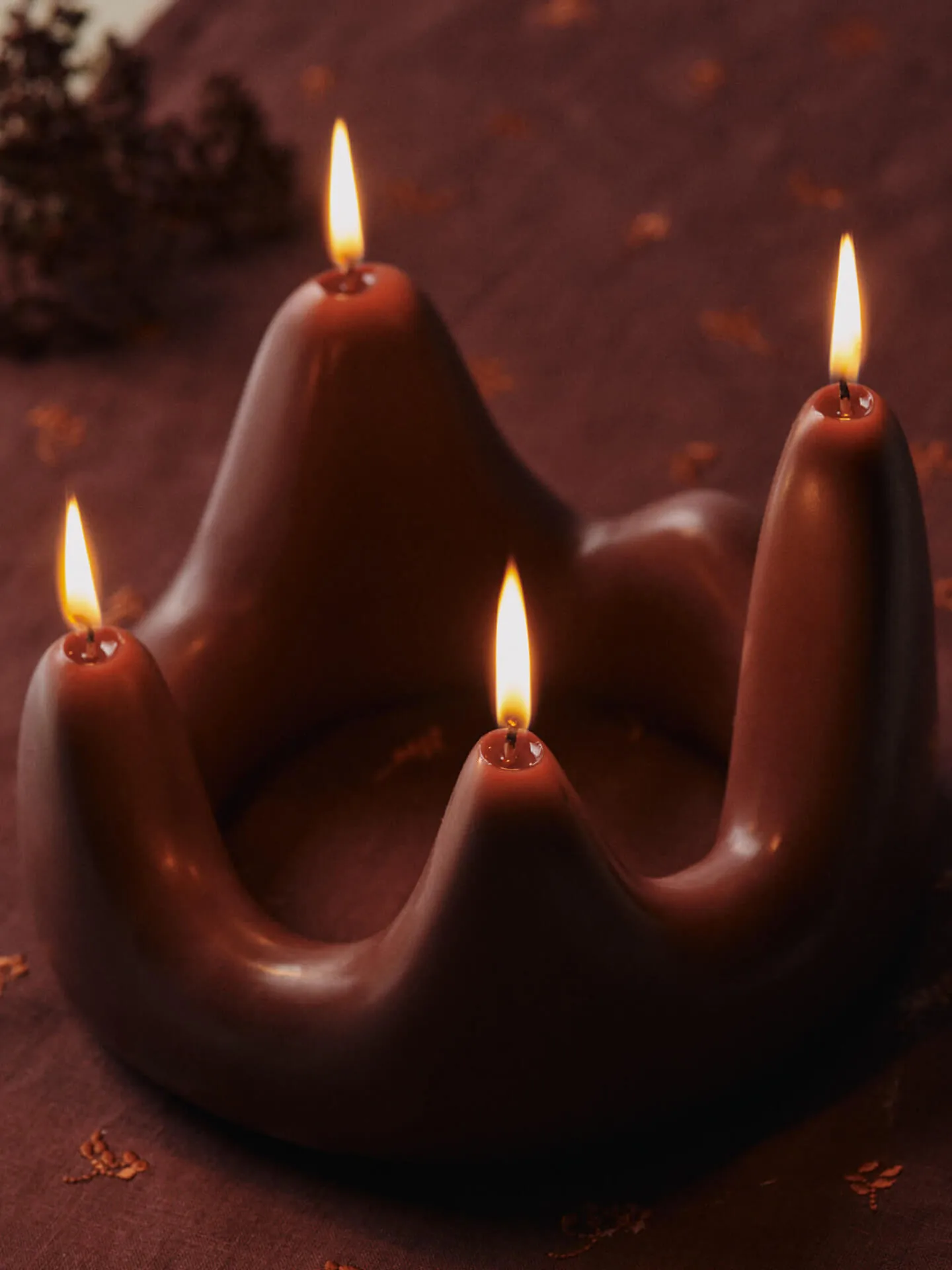 Stala kynttiläsormus kynttilä, Tumma viini Ferm Living