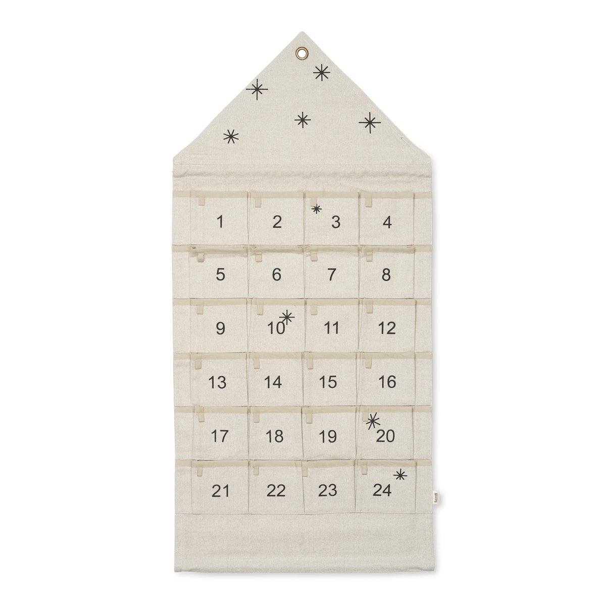 ferm LIVING Star joulukalenteri talo 100 cm Sand