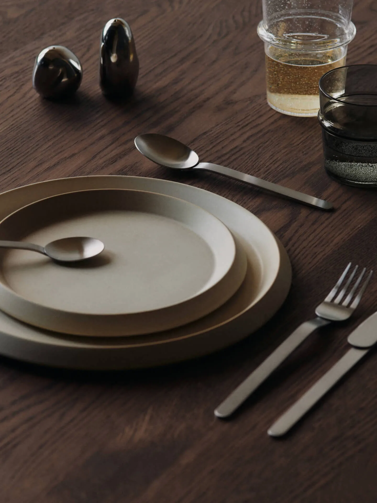 Stelo aterinsetti 4 osaa, Harjattu ruostumaton teräs Ferm Living