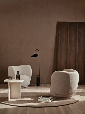 Stille tuftattu matto pyöreä - Ash Brown Ø240 cm - Ferm Living