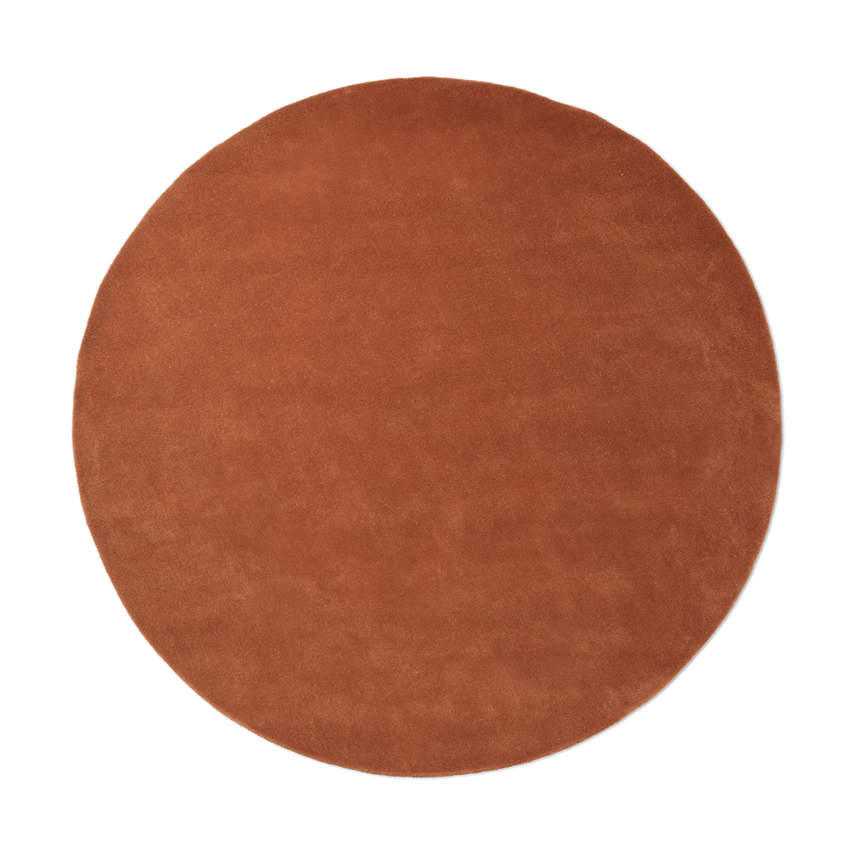 Ferm Living Stille tuftattu matto pyöreä Red brown, 240 cm