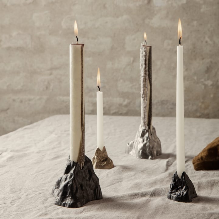 Stone kynttilänjalka 3,7 cm - Musta alumiini - ferm LIVING
