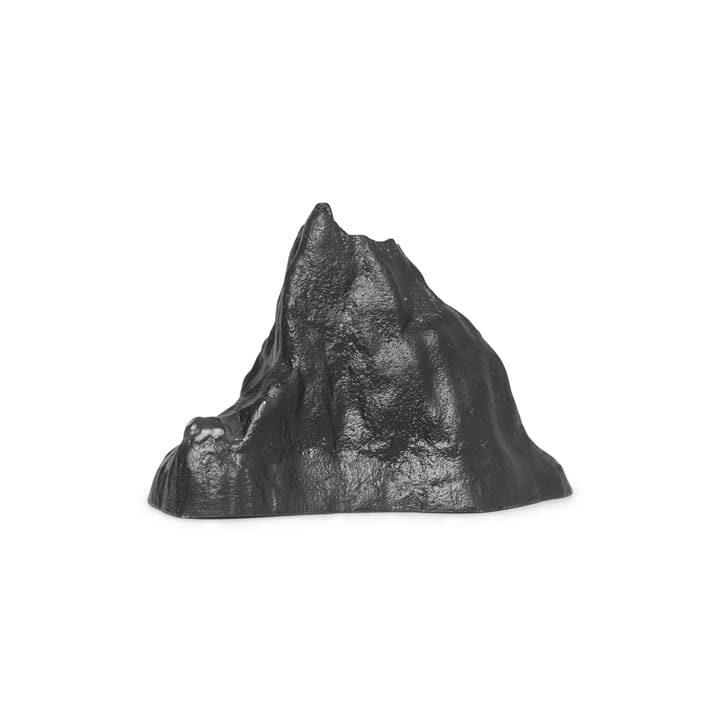 Stone kynttilänjalka 6,8 cm - Musta alumiini - ferm LIVING