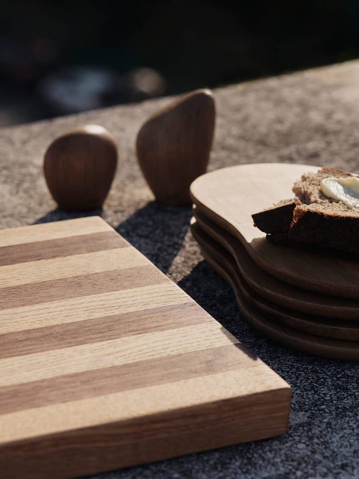 Stribe leikkuulauta bold 25x36 cm, Walnut-oak Ferm Living
