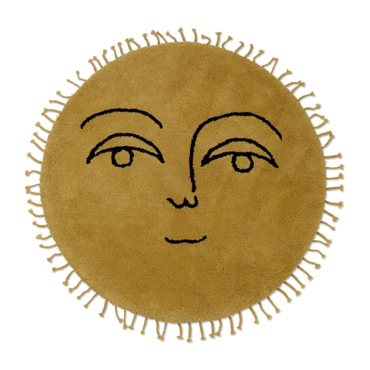 Sun matto Ø130 cm - keltainen - Ferm LIVING